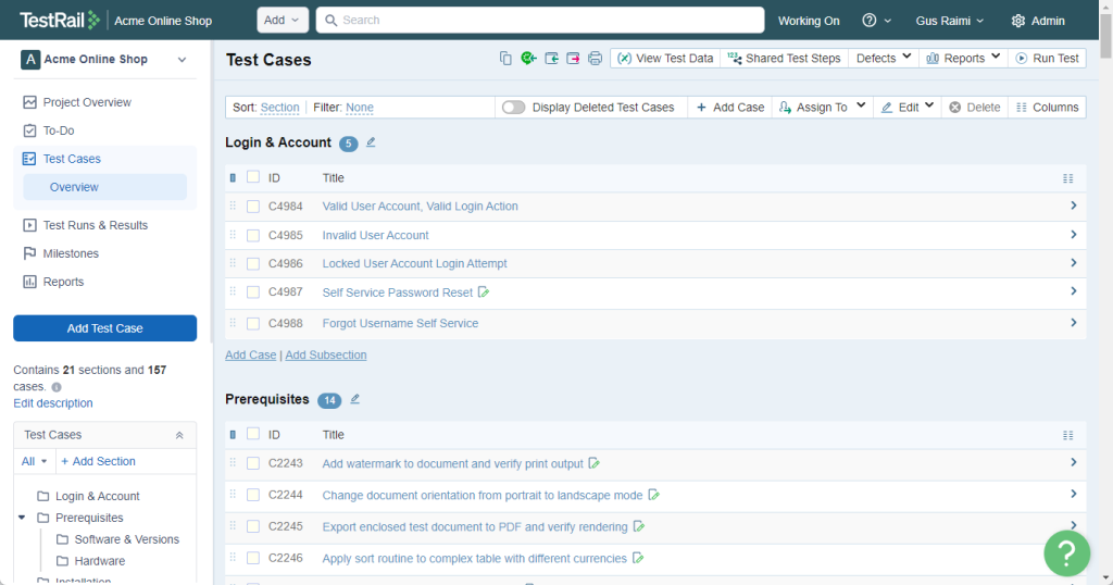 TestRail 简介 TestRail 简介