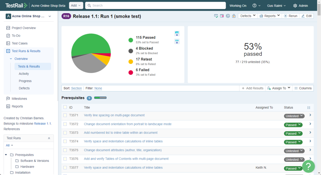 TestRail 简介 TestRail 简介