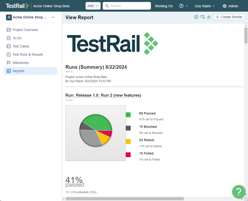 TestRail 简介 TestRail 简介